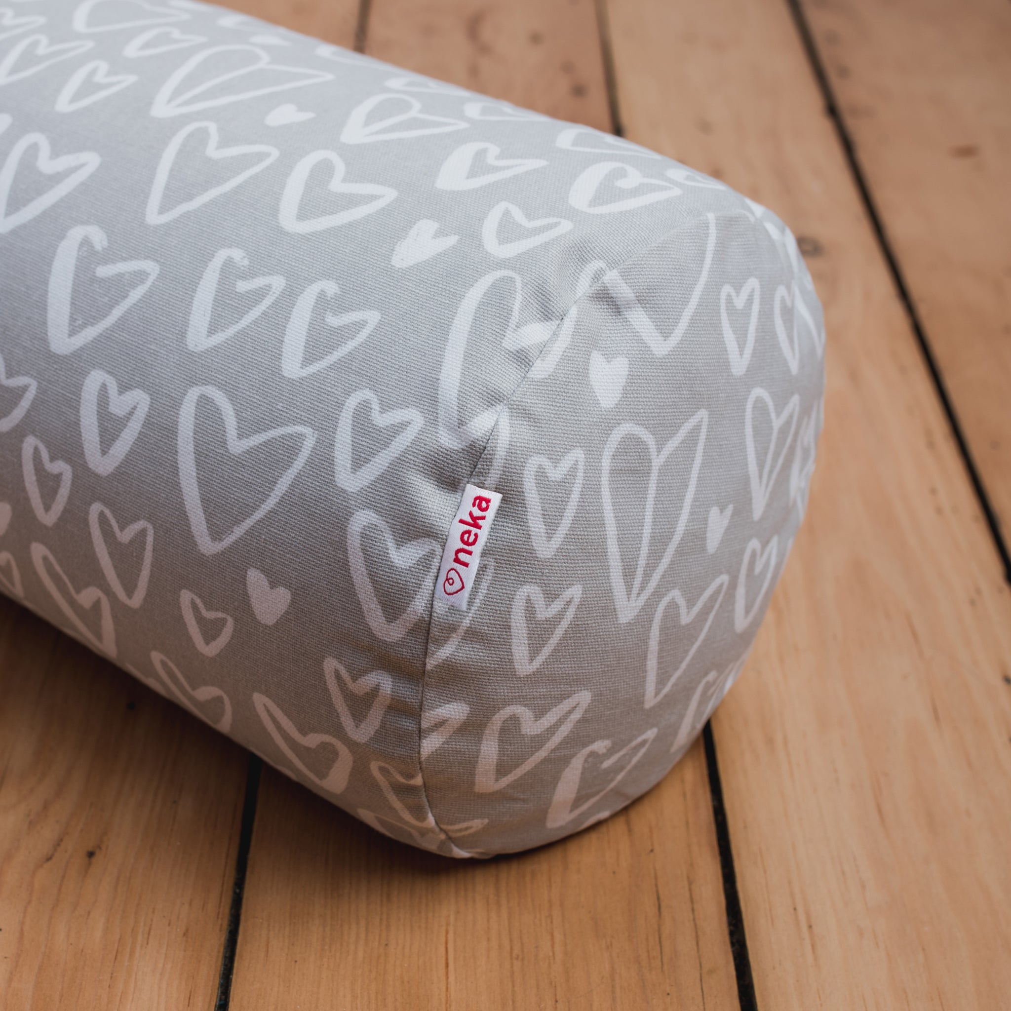 Cover hearts grey (Nursing cushion)